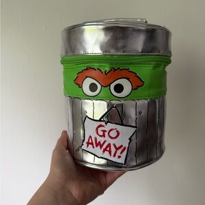 Silver and Green Character Lunch Bag